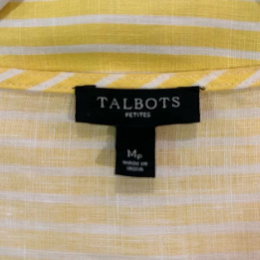 Talbots linen blouse - Picture 3 of 4